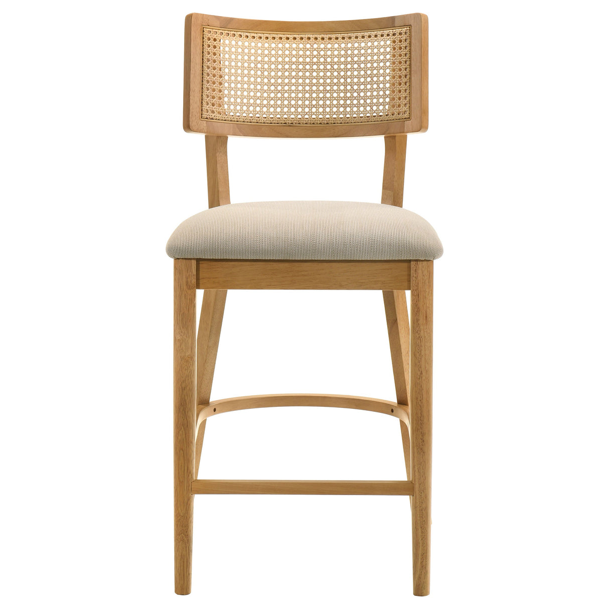 Fabra Honey Wheat Cane Back Counter Height Chair (Set Of 2) by Coaster at Eve Furniture