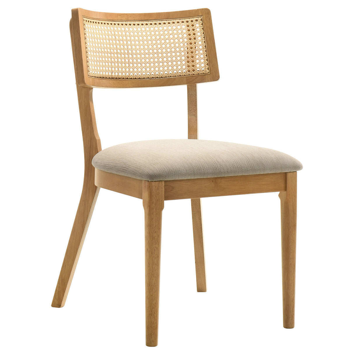 Fabra Honey Wheat Cane Back Side Chair (Set Of 2) by Coaster at Eve Furniture