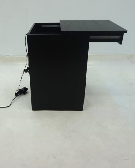 Fabre Black Ash 1-drawer Extendable Top Nightstand Bedside Table by Coaster at Eve Furniture