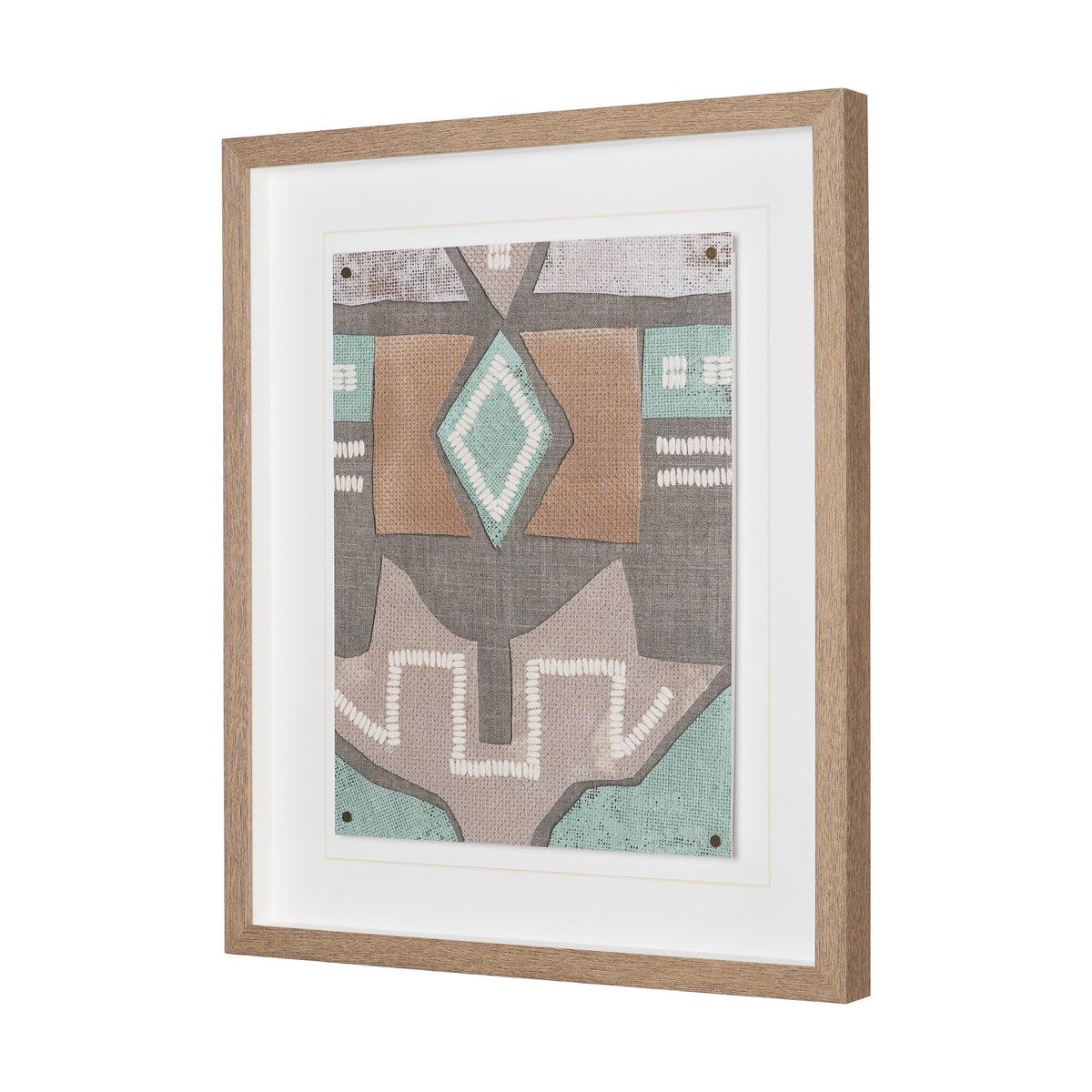Fabric Fantasia - Maumbo by Maja Gunnarsdottir Textured Framed Artwork Matted under Glass by Mercana at Eve Furniture