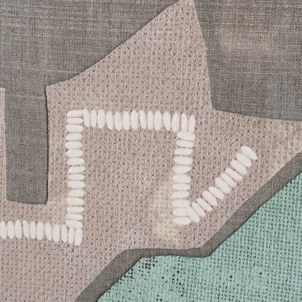 Fabric Fantasia - Maumbo by Maja Gunnarsdottir Textured Framed Artwork Matted under Glass by Mercana at Eve Furniture
