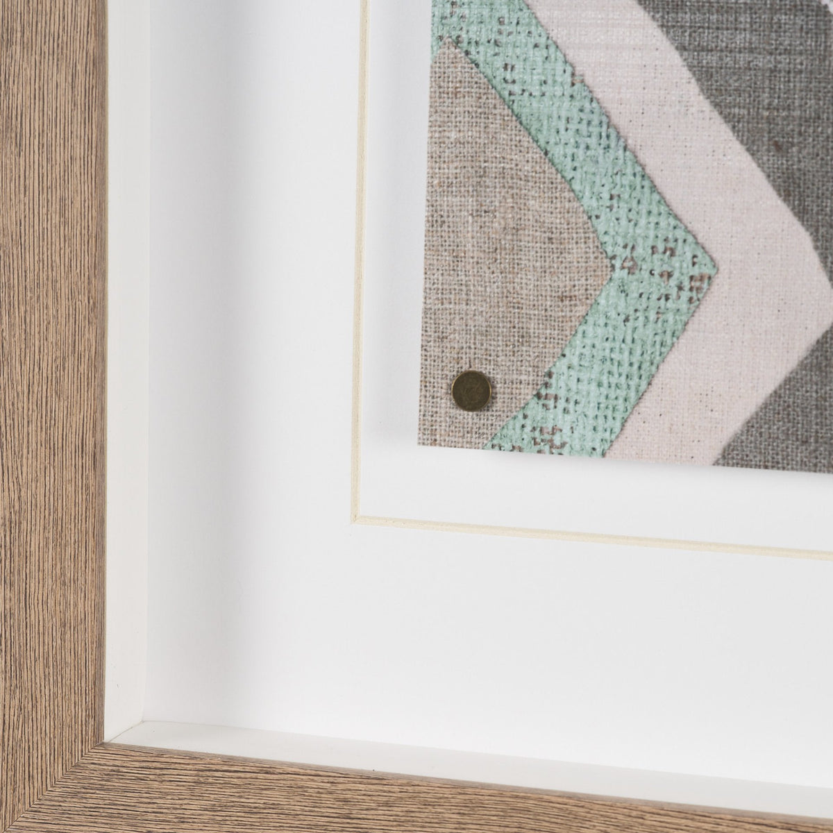 Fabric Fantasia - Maumbo by Maja Gunnarsdottir Textured Framed Artwork Matted under Glass by Mercana at Eve Furniture