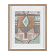 Fabric Fantasia - Maumbo by Maja Gunnarsdottir Textured Framed Artwork Matted under Glass by Mercana at Eve Furniture