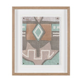 Fabric Fantasia - Maumbo by Maja Gunnarsdottir Textured Framed Artwork Matted under Glass by Mercana at Eve Furniture