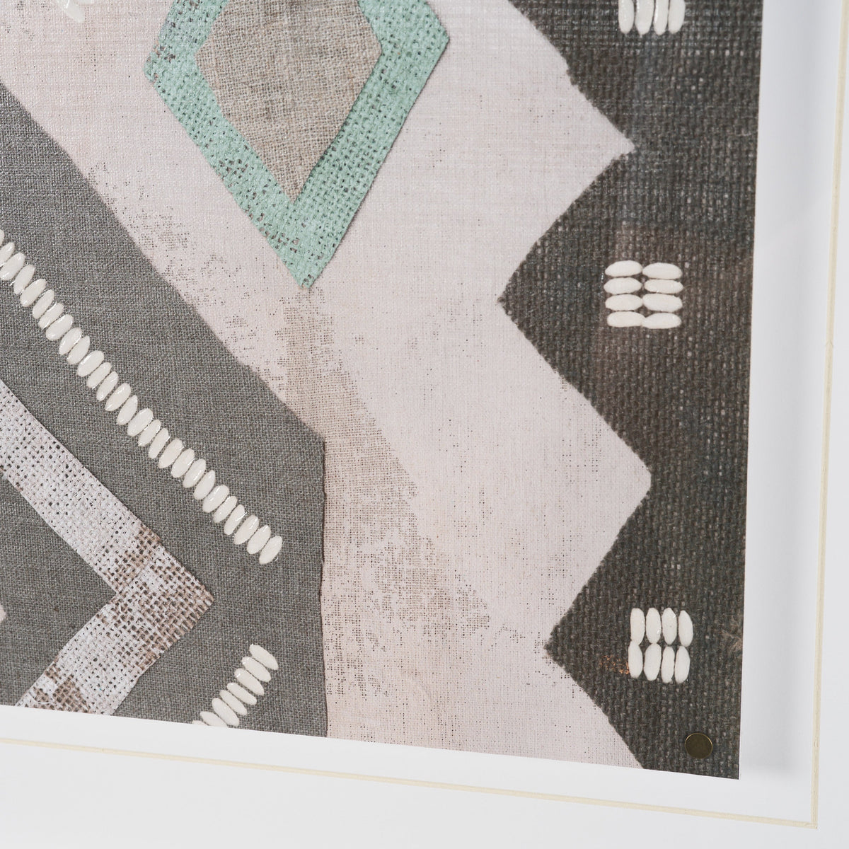 Fabric Fantasia - Mishale by Maja Gunnarsdottir Textured Framed Artwork Matted under Glass by Mercana at Eve Furniture