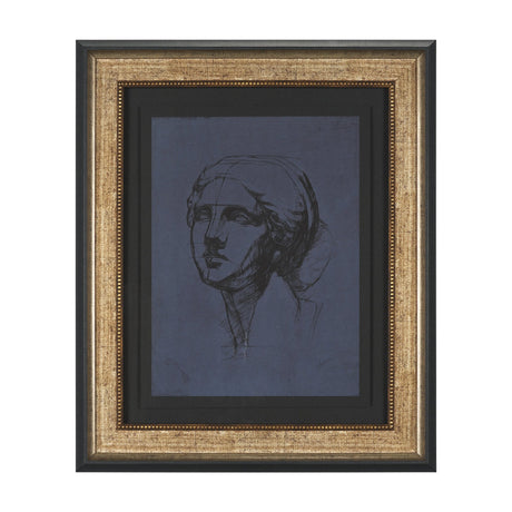 Face Study I by Ariana a Hand Embellished Framed Print under Glass by Mercana at Eve Furniture