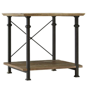 Factory Rustic Poplar End Table by Homelegance at Eve Furniture