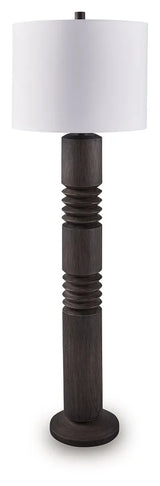 Fainwell Black Floor Lamp by Ashley at Eve Furniture