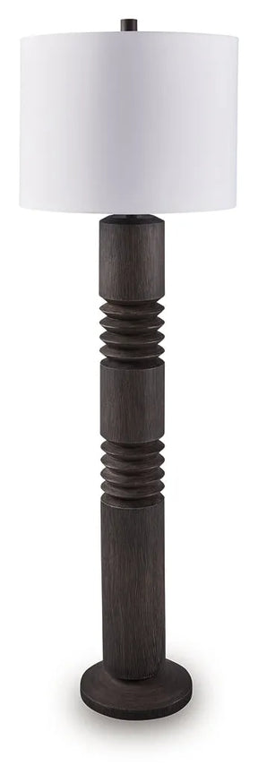 Fainwell Black Floor Lamp by Ashley at Eve Furniture