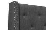 Fairborn Gray California King Upholstered Storage Platform Bed by Homelegance at Eve Furniture