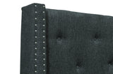 Fairborn Gray Queen Upholstered Storage Platform Bed by Homelegance at Eve Furniture