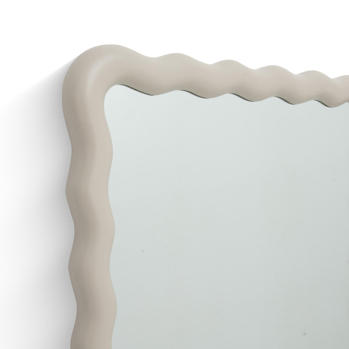 Faire Cream Squiggle Wall Mirror by TOV Furniture at Eve Furniture