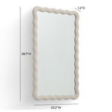 Faire Cream Squiggle Wall Mirror by TOV Furniture at Eve Furniture