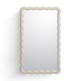 Faire Cream Squiggle Wall Mirror by TOV Furniture at Eve Furniture