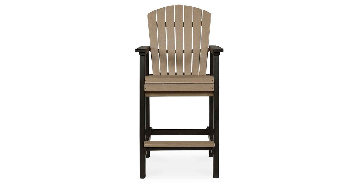 Fairen Trail Black/Driftwood Barstool by Ashley at Eve Furniture