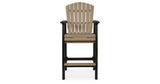Fairen Trail Black/Driftwood Barstool by Ashley at Eve Furniture