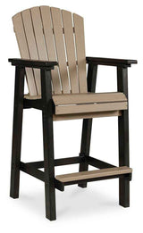 Fairen Trail Black/Driftwood Barstool by Ashley at Eve Furniture