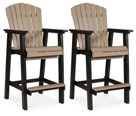 Fairen Trail Black/Driftwood Barstool by Ashley at Eve Furniture