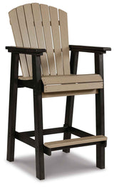 Fairen Trail Black/Driftwood Barstool by Ashley at Eve Furniture