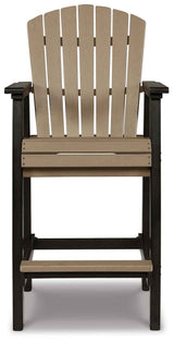 Fairen Trail Black/Driftwood Barstool by Ashley at Eve Furniture