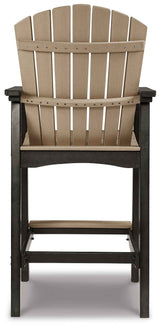 Fairen Trail Black/Driftwood Barstool by Ashley at Eve Furniture