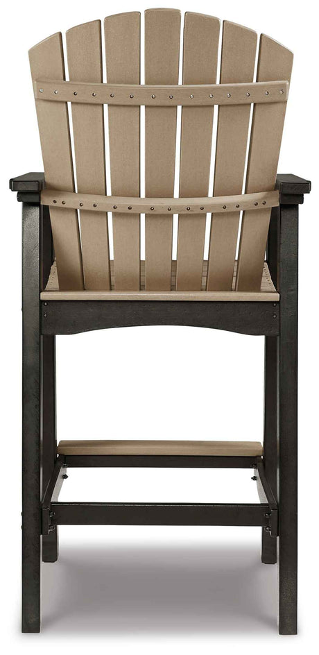 Fairen Trail Black/Driftwood Barstool by Ashley at Eve Furniture