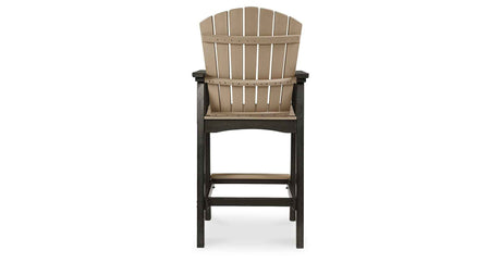 Fairen Trail Black/Driftwood Barstool by Ashley at Eve Furniture