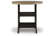 Fairen Trail Black/Driftwood Outdoor Bar Table by Ashley at Eve Furniture