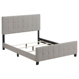 Fairfield Beige Upholstered Eastern King Panel Bed by Coaster at Eve Furniture