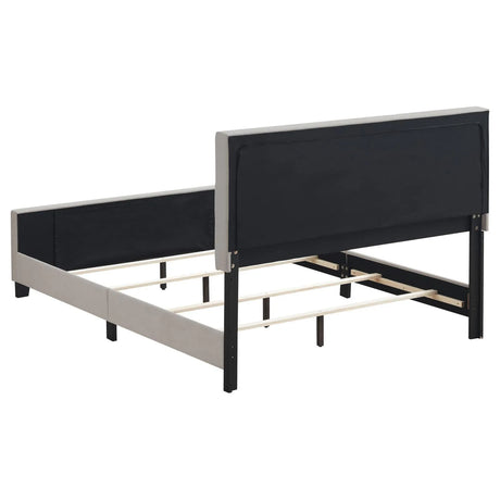 Fairfield Beige Upholstered Eastern King Panel Bed by Coaster at Eve Furniture