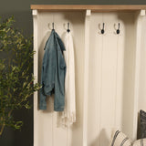 Fairview IV White And Brown Wood With Storage Hall Tree by Mercana at Eve Furniture