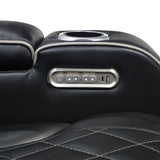 Fairway Black 2-Piece Power Double Reclining Set by Homelegance at Eve Furniture