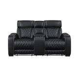 Fairway Black Power Double Reclining Living Room Set by Homelegance at Eve Furniture