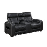 Fairway Black Power Double Reclining Living Room Set by Homelegance at Eve Furniture