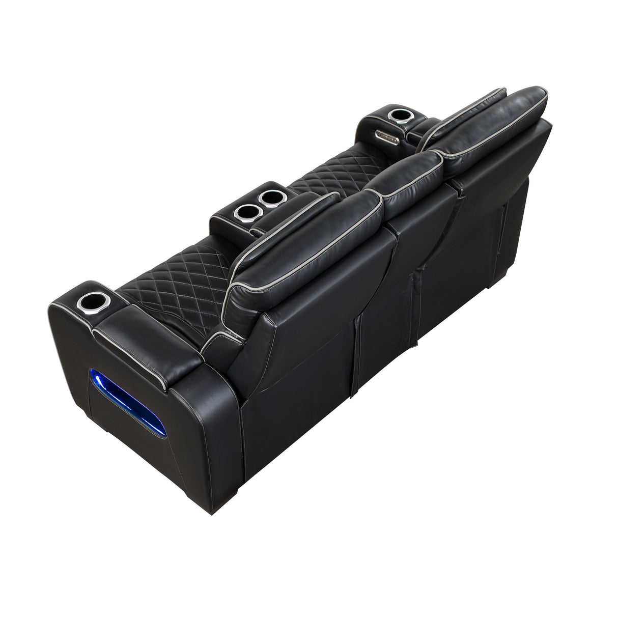 Fairway Black Power Double Reclining Living Room Set by Homelegance at Eve Furniture