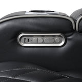 Fairway Black Power Double Reclining Loveseat with Center Console by Homelegance at Eve Furniture