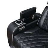 Fairway Black Power Double Reclining Sofa by Homelegance at Eve Furniture