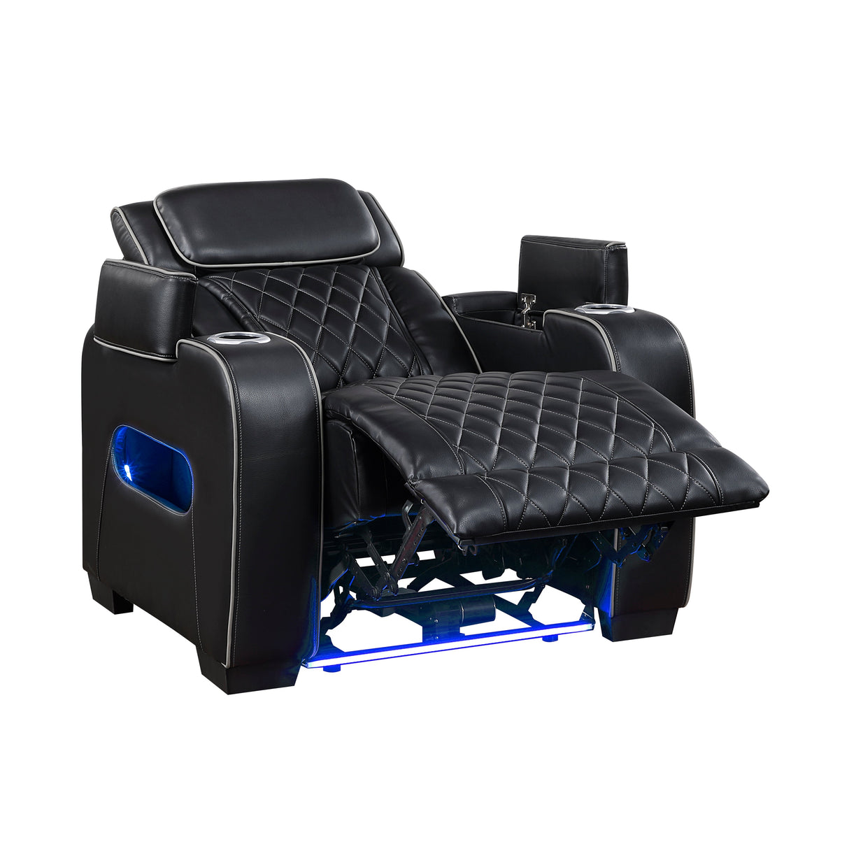 Fairway Black Power Reclining Chair by Homelegance at Eve Furniture