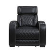 Fairway Black Power Reclining Chair by Homelegance at Eve Furniture