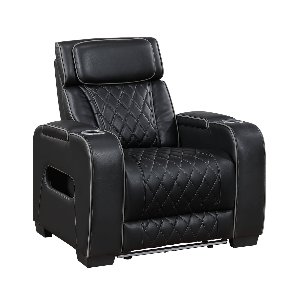 Fairway Black Power Reclining Chair by Homelegance at Eve Furniture