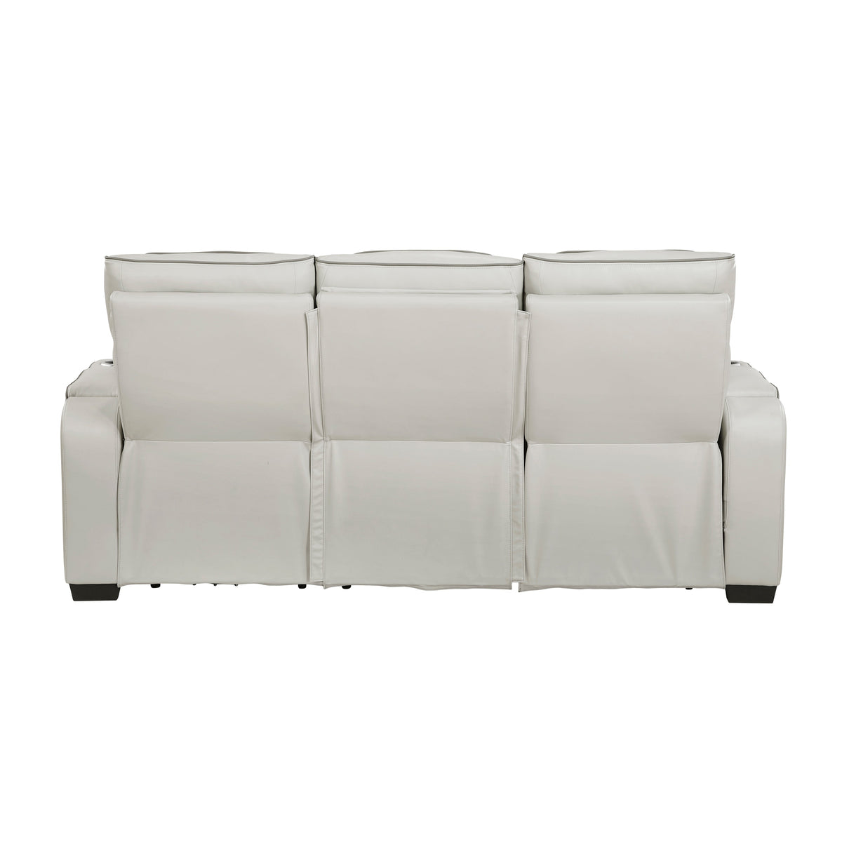 Fairway Brown 3-Piece Power Reclining Sectional with Storage and LED Lighting by Homelegance at Eve Furniture