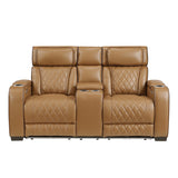 Fairway Brown Power Double Reclining Living Room Set by Homelegance at Eve Furniture