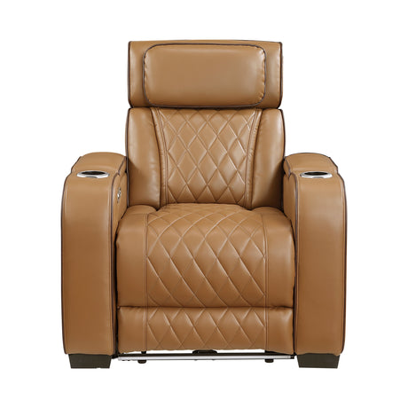 Fairway Brown Power Double Reclining Living Room Set by Homelegance at Eve Furniture