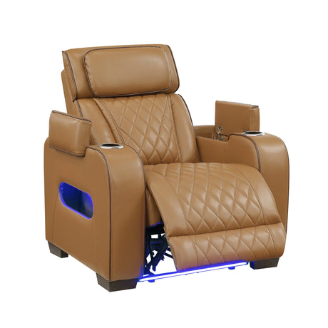 Fairway Brown Power Double Reclining Living Room Set by Homelegance at Eve Furniture