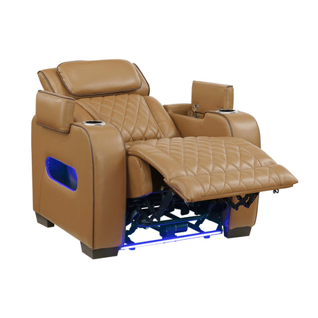 Fairway Brown Power Double Reclining Living Room Set by Homelegance at Eve Furniture