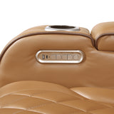 Fairway Brown Power Double Reclining Sofa by Homelegance at Eve Furniture