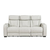 Fairway Taupe 2-PiecePower Double Reclining Set by Homelegance at Eve Furniture