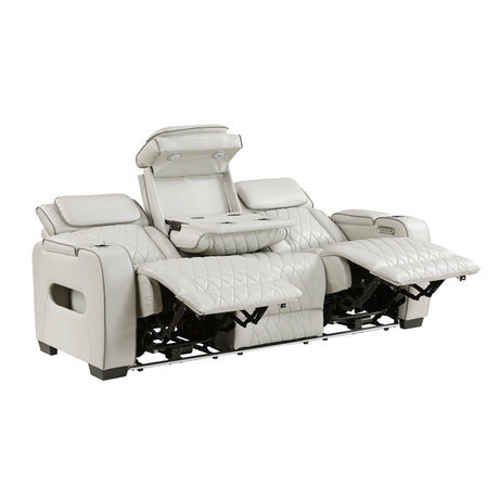 Fairway Taupe 2-PiecePower Double Reclining Set by Homelegance at Eve Furniture