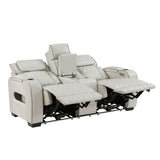 Fairway Taupe Power Double Reclining Living Room Set by Homelegance at Eve Furniture