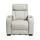 Fairway Taupe Power Double Reclining Living Room Set by Homelegance at Eve Furniture